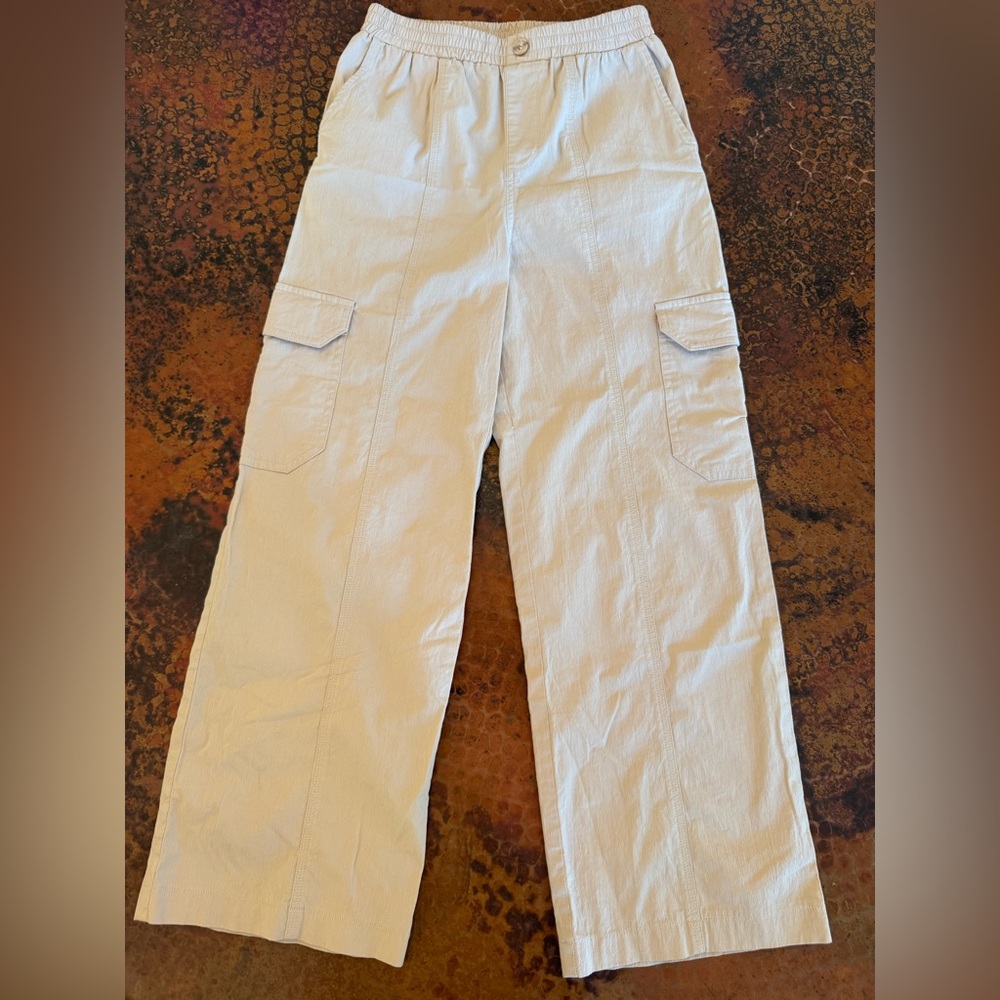 Belle Du Jour Cream Cargo Pants for Kids